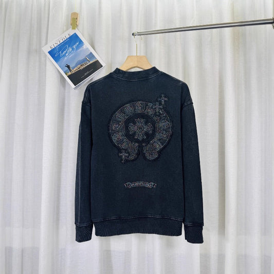 Chrome Hearts Sweatshirt autumn and winter embroidered crew neck sweater