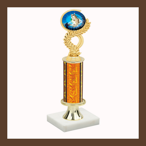 Fishing Mylar Pedestal Trophy