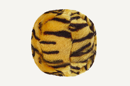 Fluff & Tuff Tiger Ball Plush Toy for Dogs