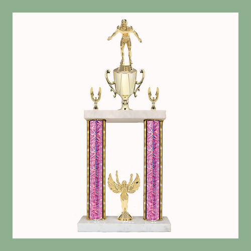 Football Marble Two Poster Trophy