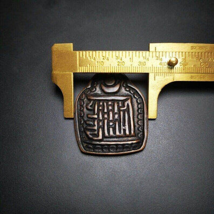 Gandhanra Handmade Kalachakra Amulet Badge,Symbol of Buddhist,60 Years Old - Tibetan Buddhist amulet, view 8