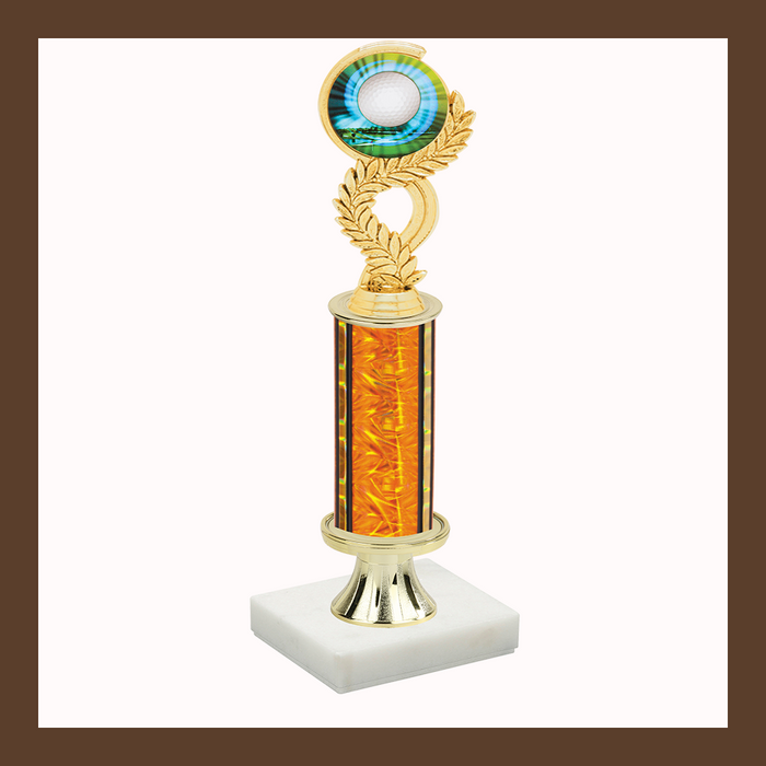 Golf Mylar Pedestal Trophy
