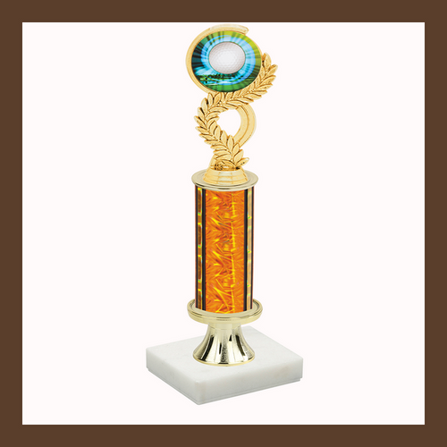 Golf Mylar Pedestal Trophy