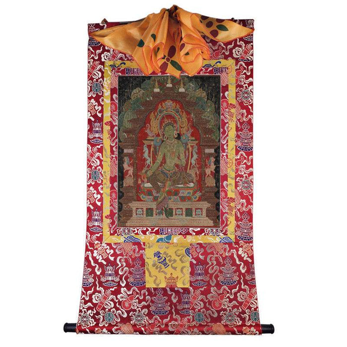 Green Tara Image - Tibetan thangka painting, view 7