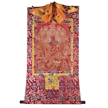 Green Tara Image - Tibetan thangka painting, view 7