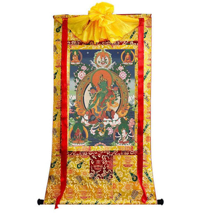 Green Tara Image - Tibetan thangka painting, view 8