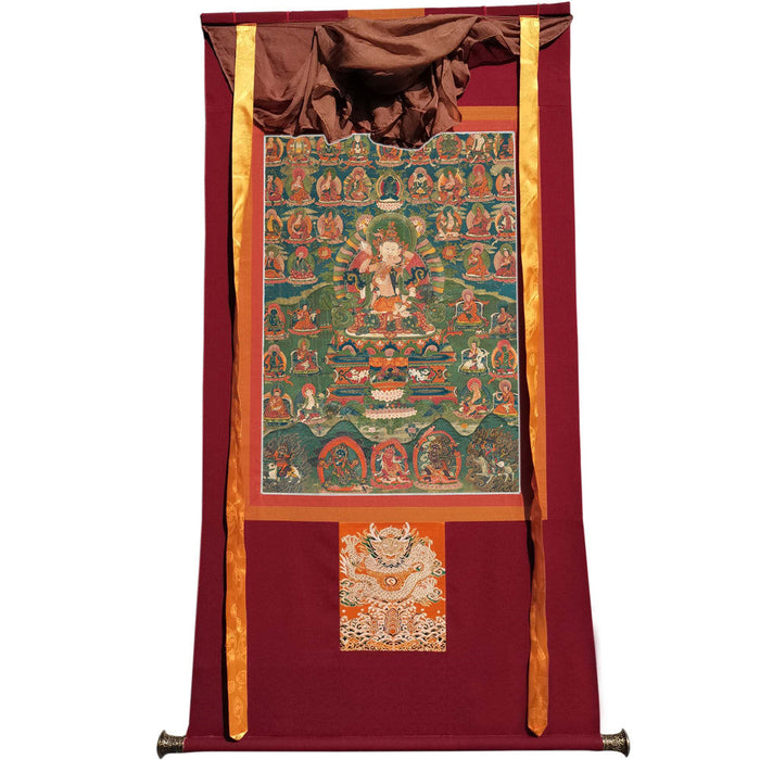 2768-唐卡-HBMT-072莲师-海生金刚76 - Tibetan thangka painting, view 7