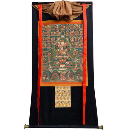 2768-唐卡-HBMT-072莲师-海生金刚76 - Tibetan thangka painting, view 8