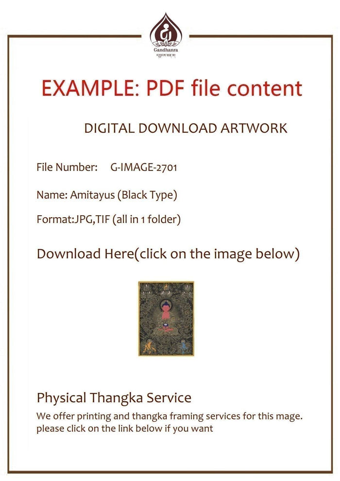 Guru Rinpoche Image - Tibetan thangka painting, view 6