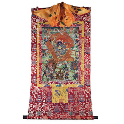 Guru Rinpoche Image - Tibetan thangka painting, view 7