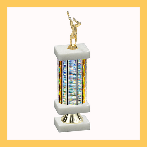 Gymnastics Column Riser Trophy