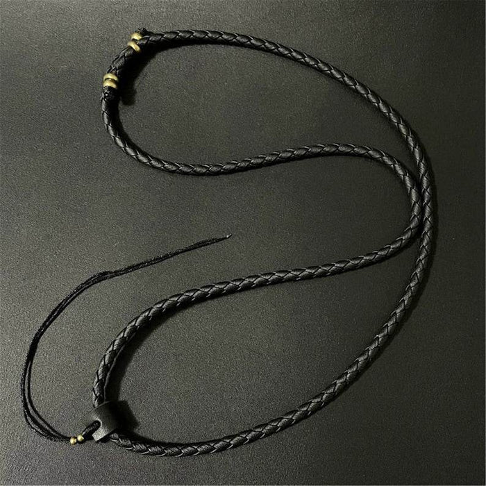 Handmade Leather Cord - Tibetan Buddhist art, view 4
