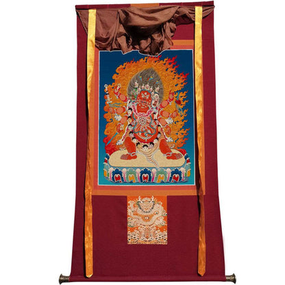 Hayagriva - Tibetan thangka painting, view 7