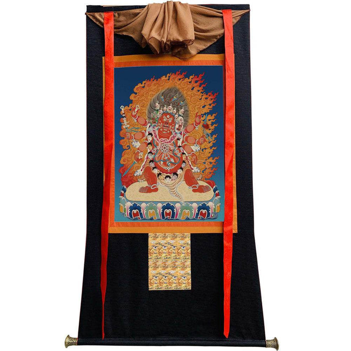 Hayagriva - Tibetan thangka painting, view 8