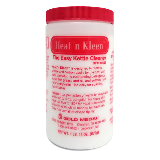 front view of jar of Heat 'n Kleen kettle cleaner
