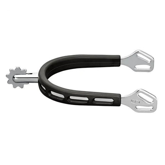 Herm. Sprenger ULTRA fit EXTRA GRIP spurs with Balkenhol fastening - Stainless steel, 30 mm rounded Herm. Sprenger