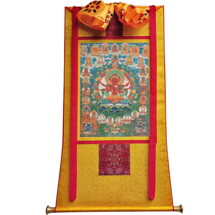 kurukulla - Tibetan thangka painting, view 6