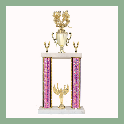 Hockey Marble Two Poster Trophy