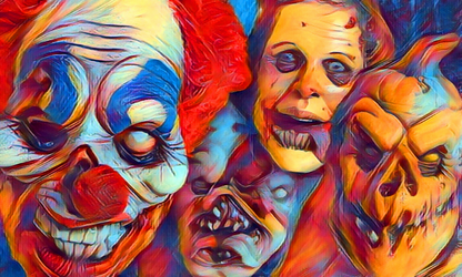 Horror Faces Poster