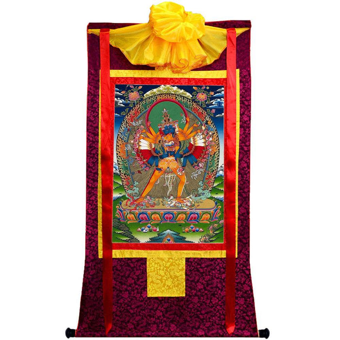 Kalacakravajra Thangka - Tibetan thangka painting, view 5
