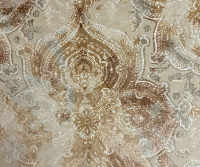 KASHMIR - CUT VELVET UPHOLSTERY FABRIC BY THE YARD