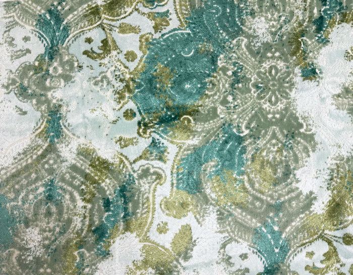 KASHMIR - CUT VELVET UPHOLSTERY FABRIC BY THE YARD
