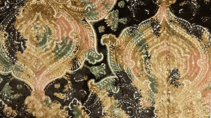 KASHMIR - CUT VELVET UPHOLSTERY FABRIC BY THE YARD