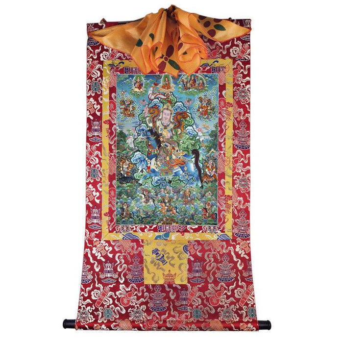 King Gesar Image - Tibetan thangka painting, view 7