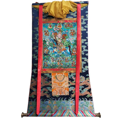 King Gesar - Tibetan thangka painting, view 8