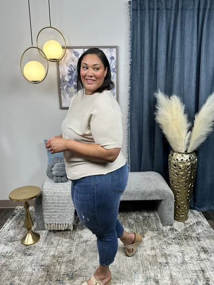 Love to See You Shine Women's Cozy Ribbed Hi-Lo Top