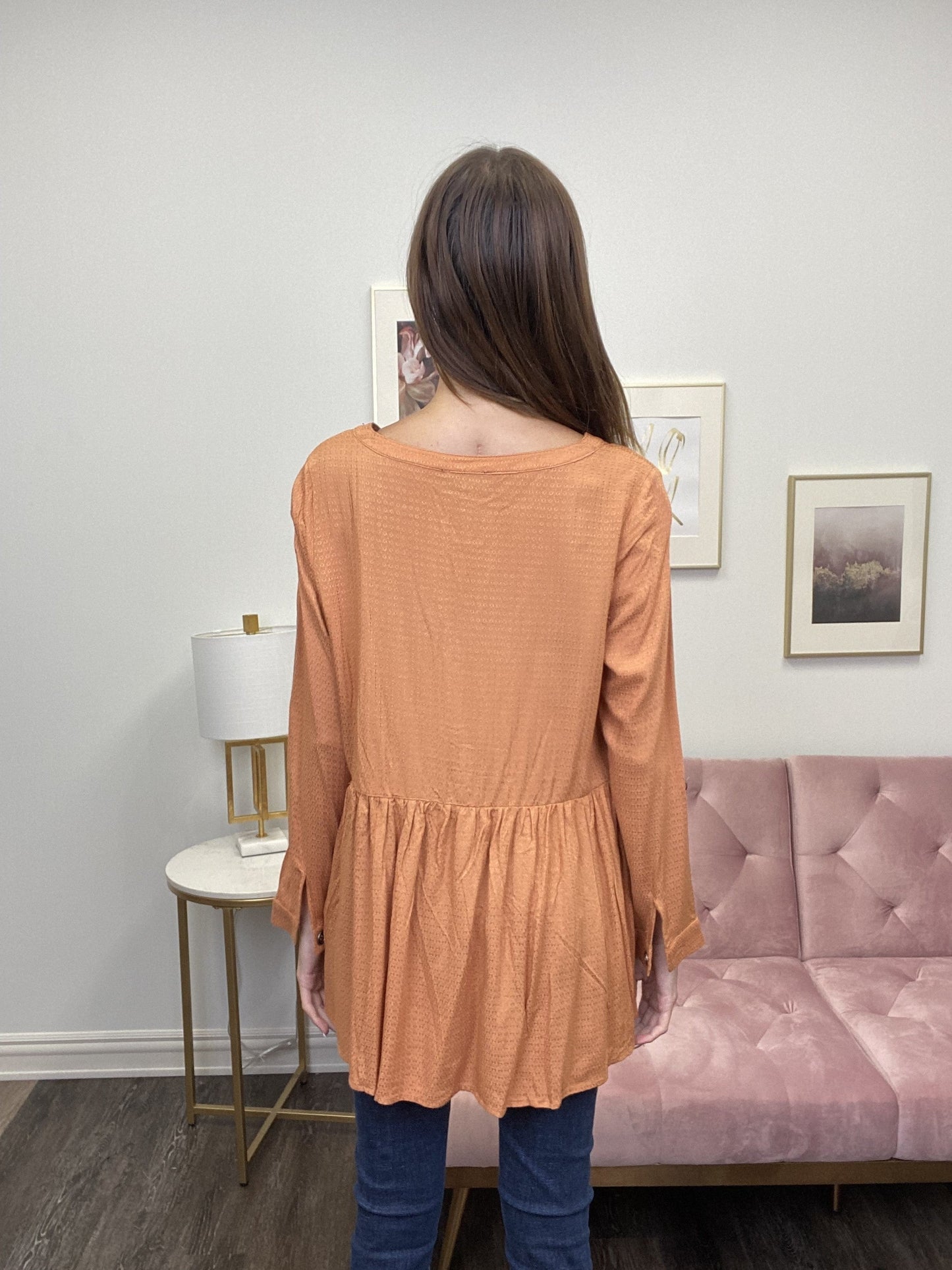 Building Dreams Women's V-Neck Long Sleeve Top