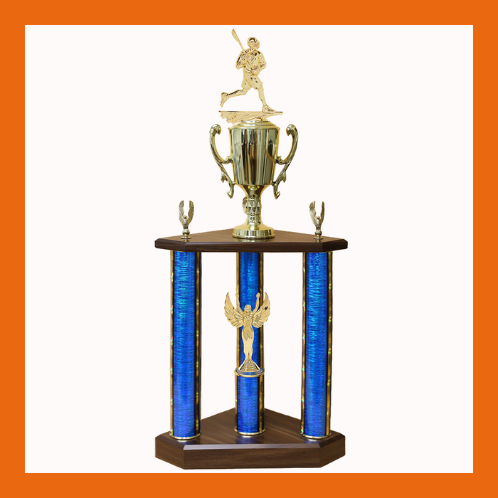 Lacrosse Three Poster Trophy