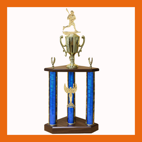 Lacrosse Three Poster Trophy