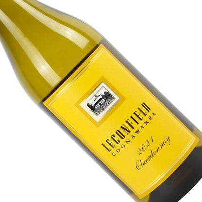 Leconfield Coonawarra Chardonnay wine bottle on a white background