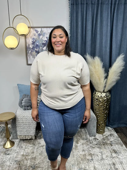 Love to See You Shine Women's Cozy Ribbed Hi-Lo Top