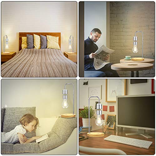Magnetic Levitating LED Light Bulb with Wireless Charger-TopOnlineBargains.Com