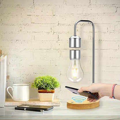 Magnetic Levitating LED Light Bulb with Wireless Charger-TopOnlineBargains.Com