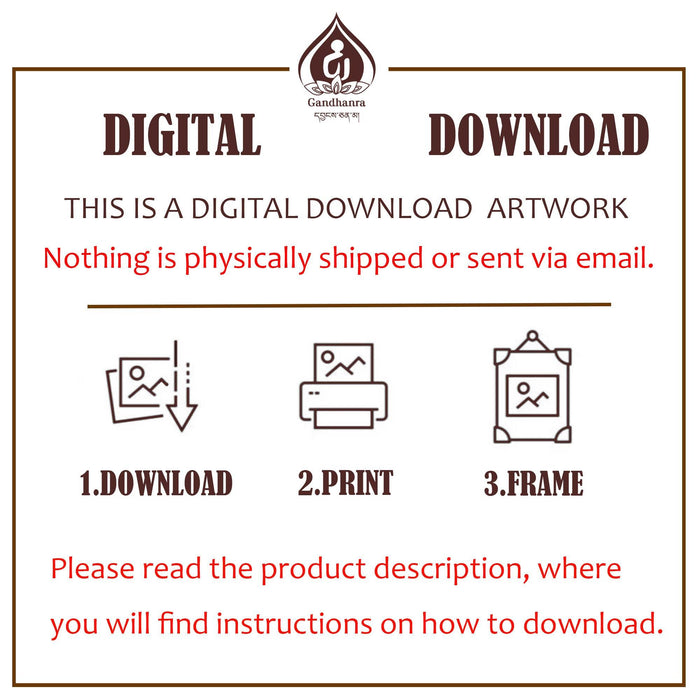 Mahakala Image - Tibetan thangka painting, detailed view