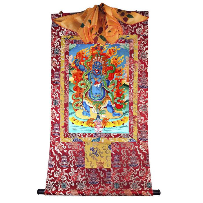 Mahakala Image - Tibetan thangka painting, view 7