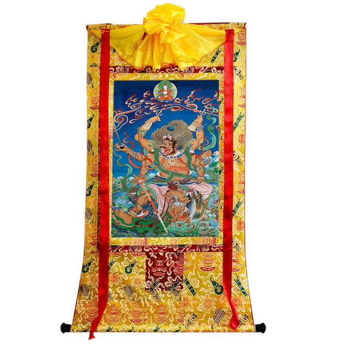 Mahakala Image - Tibetan thangka painting, view 8