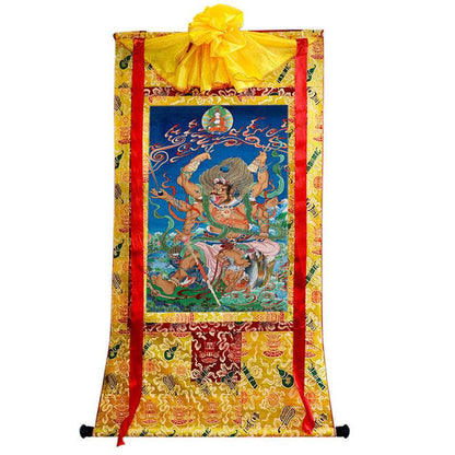 Mahakala Image - Tibetan thangka painting, view 8