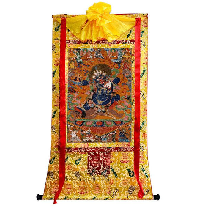 Mahakala Image - Tibetan thangka painting, view 8