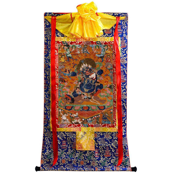 Mahakala - Tibetan thangka painting, view 4