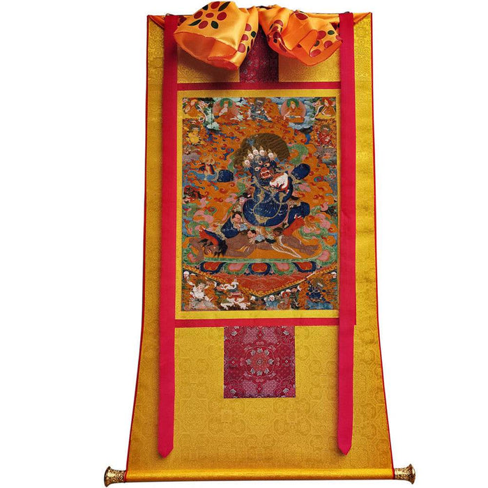 Mahakala - Tibetan thangka painting, view 6