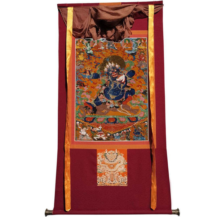 Mahakala - Tibetan thangka painting, view 7
