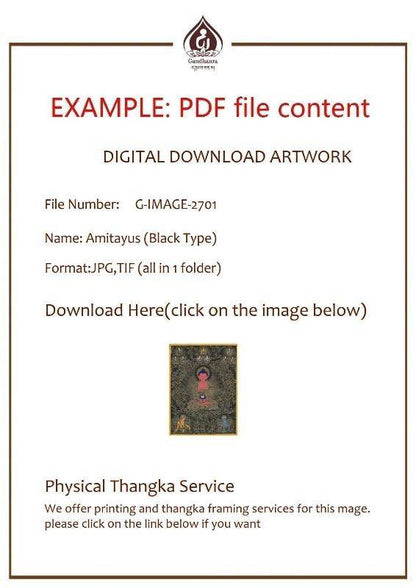 Mandala Image - Tibetan thangka painting, view 6