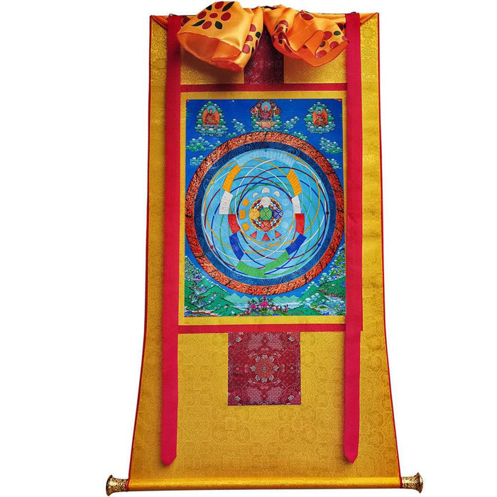 Mandala of Celestial Movements - Tibetan thangka painting, view 6