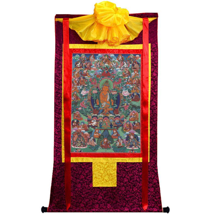 Manjusri - Tibetan thangka painting, view 5