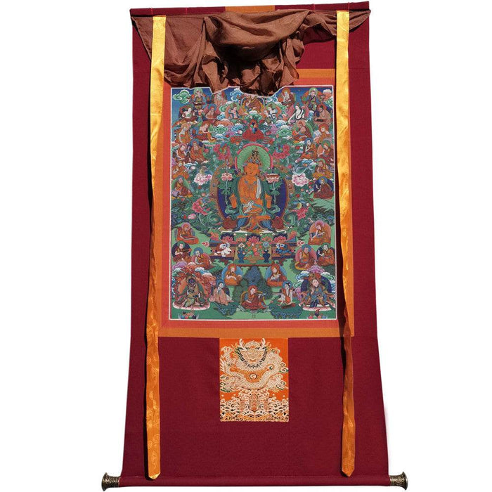 Manjusri - Tibetan thangka painting, view 7