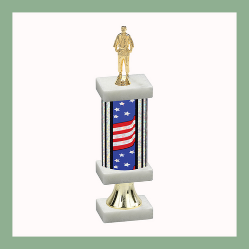 Martial Arts Column Pedestal Trophy